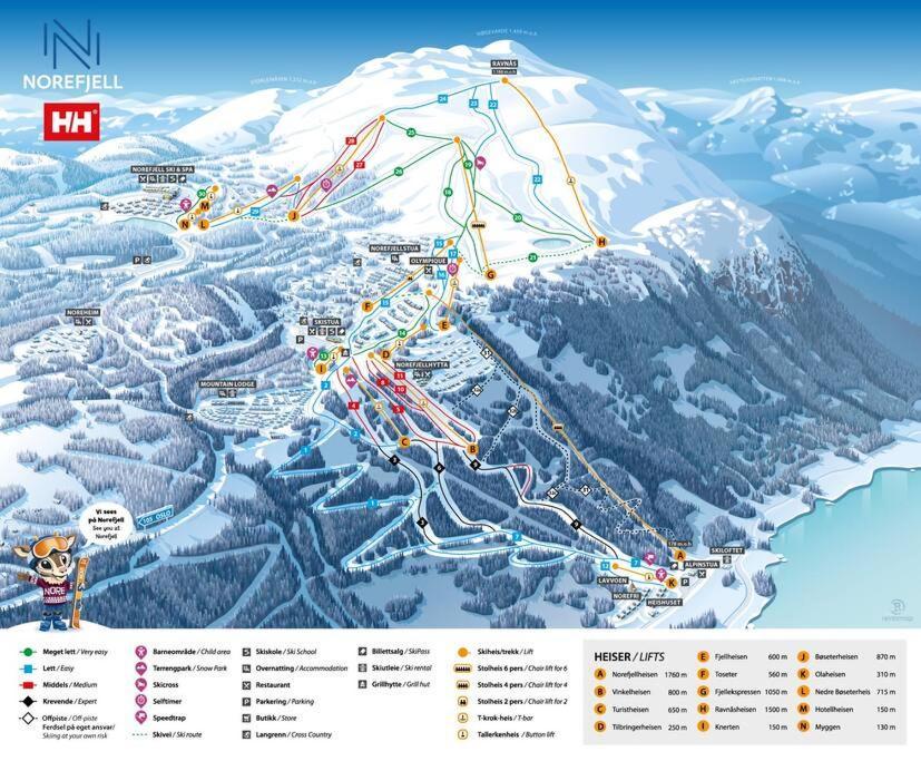 Ski In/Out, Amazing Views, 3 Bedrooms Noresund المظهر الخارجي الصورة